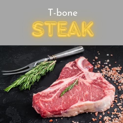 T-bone Steak: 1-1/2 lb Average