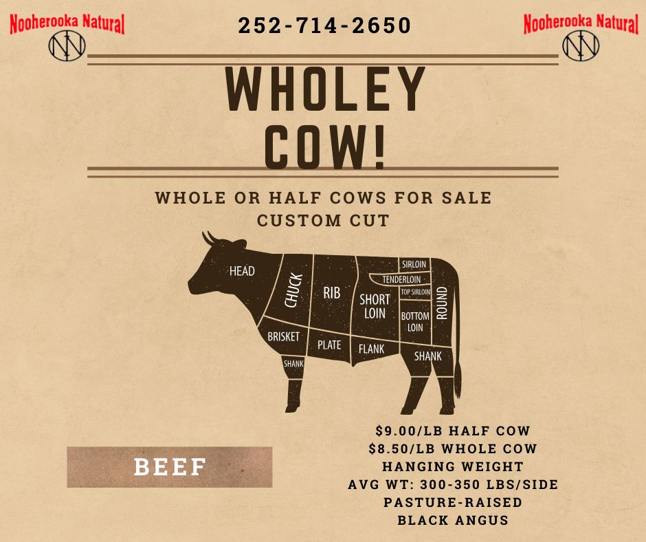 Whole Cow Pool - limited availability - call to inquire