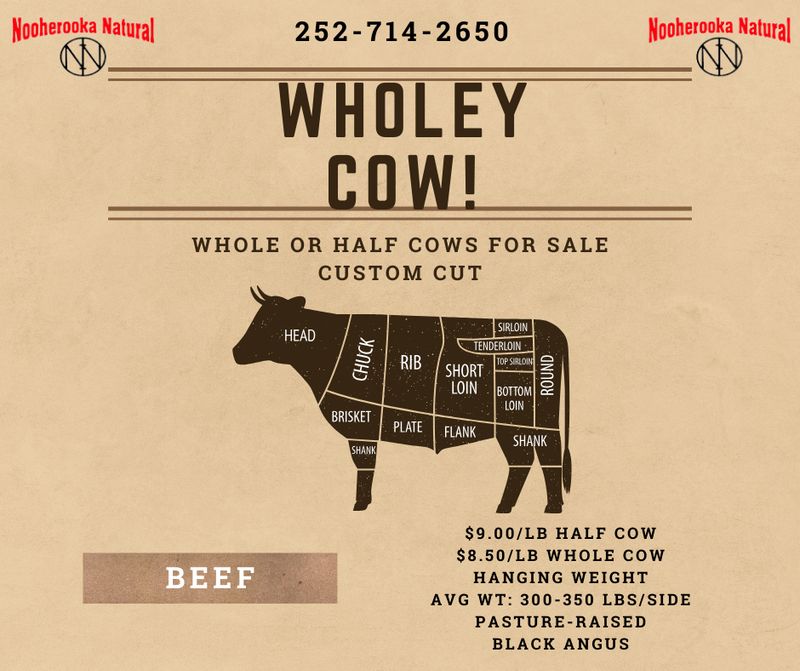 Whole Cow Pool - limited availability - call to inquire