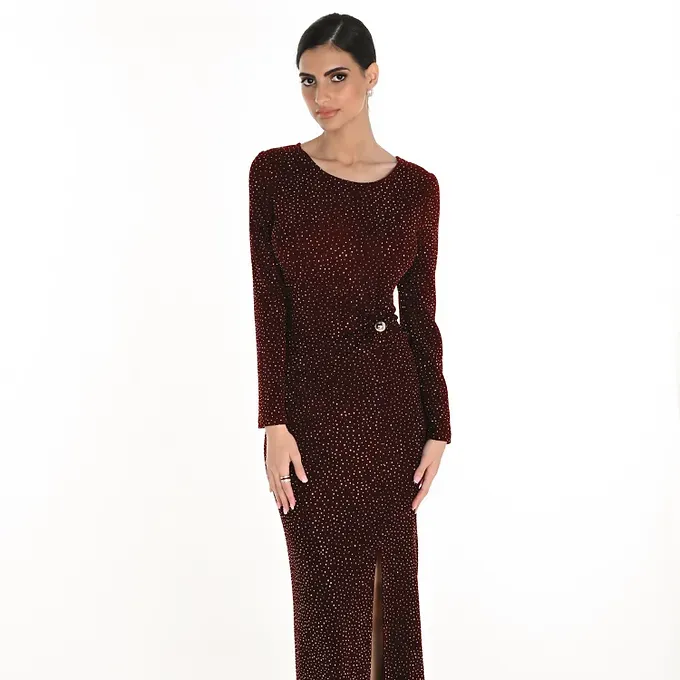 Frank Lyman deep red evening dress Frank Lyman deep red evening dress
