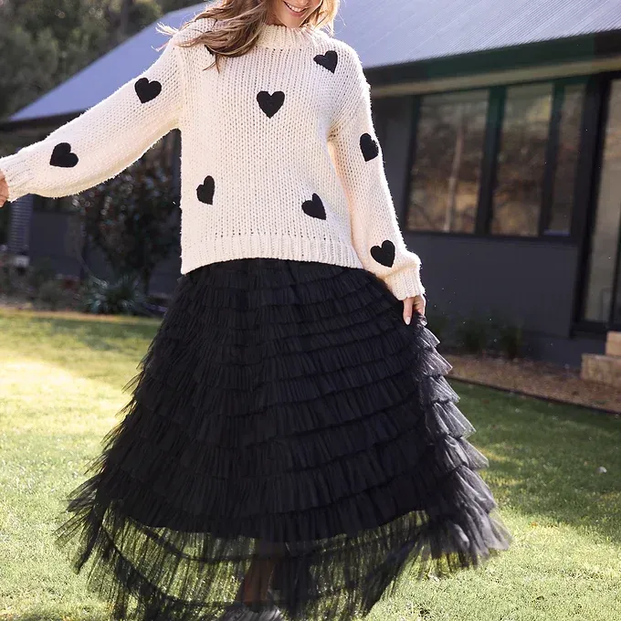 Brave and True Heart On My Sleeve Knit BT250092