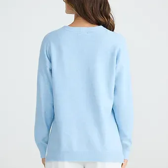 Brave & True Britney Knit Jumper baby blue BT250431
