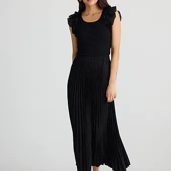 Brave & True Pleated Skirt black BT24507 Brave & True Pleated Skirt black BT24507