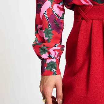 POM Blouse Violet Picnic Delight SP9289