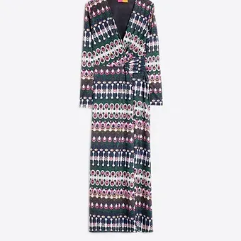 VILAGALLO Amelia Geometric Lurex Dress Green Mix -32987 VILAGALLO Amelia Geometric Lurex Dress Green Mix -32987