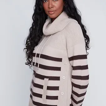 Coco Y Club Knitted Sweater 2523016 Sand / Expresso