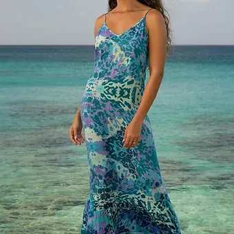 Sophia Alexia - Exotic Blue Maxi Sun Dress Sophia Alexia - Exotic Blue Maxi Sun Dress