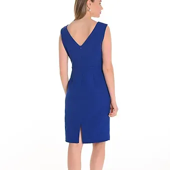 300 ROYAL - KNIT DRESS crepe shift dress