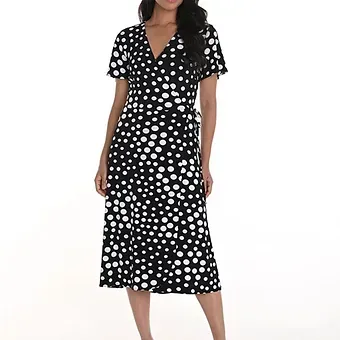 Frank Lyman - Polka Dot Knit Dress - 256308 Frank Lyman - Polka Dot Knit Dress - 256308