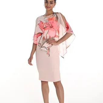 Frank Lyman - Blush /Coral Woven Dress - 258167 Frank Lyman - Blush /Coral Woven Dress - 258167