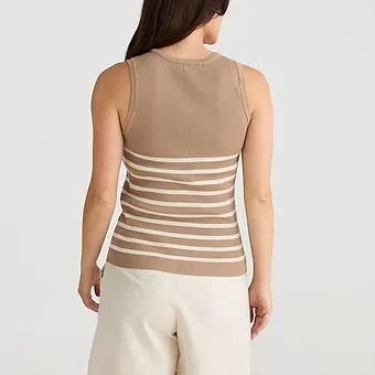 Brave & True - Amba Tank Fine Knit Sleeveless Top
