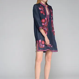 Vilagallo - Cotton kaftan style dress VE-KDW-5S224