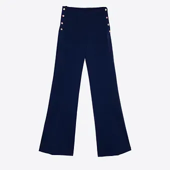 Vilagallo - Trousers - Navy Blunt Knit