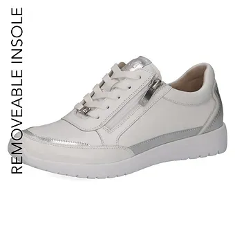 Caprice - White & Silver - Trainers