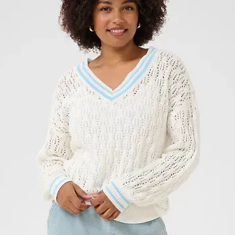 Cream - CRPreps Knit Pullover - Marshmallow