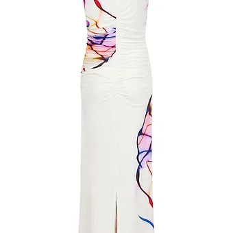 TIA DRESS   - beautiful long ruched bodycon dress78979-7971-12
