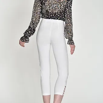 Robell Trousers - Lena 09 Ankle Grazers with ladder cuff detail