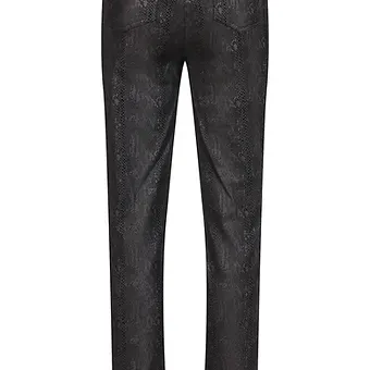 Robell - Bella faux leather snake print Trousers