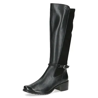 Caprice - Black Combi Knee High Boots
