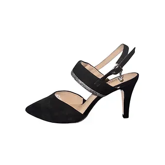Caprice - Black Suede Occasion Shoes