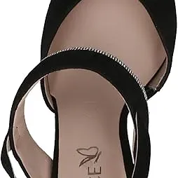 Caprice - Black Suede Occasion Shoes