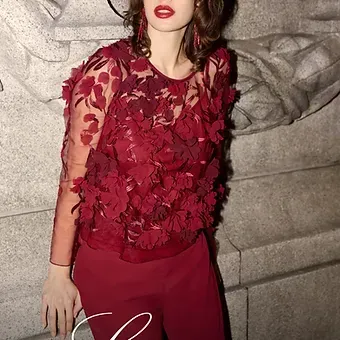 Frank Lyman imperial red Top 259270 Frank Lyman imperial red Top 259270