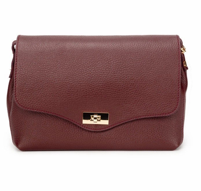 Elie Beaumont Twist Leather- Large - Wine