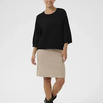 Cream Dela 3/4 Sleeve ~Pullover 10614330