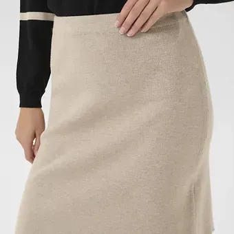 Cream Dela Knit Skirt  10614297
