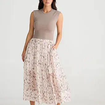 Brave & True - Daphne Dress - Watermark Print