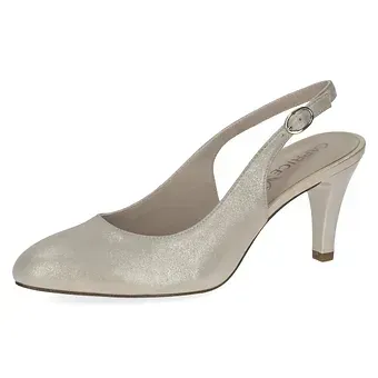 Caprice -  Gold Slingback Pumps