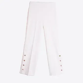 Vilagallo - Trousers - White Patterned