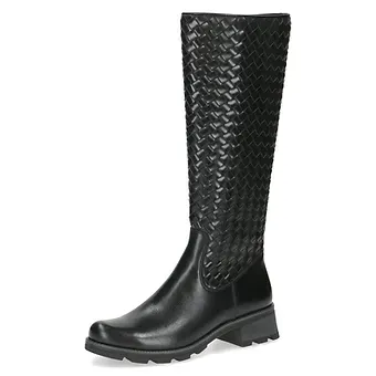Caprice - Black Nappa Knee High Boots