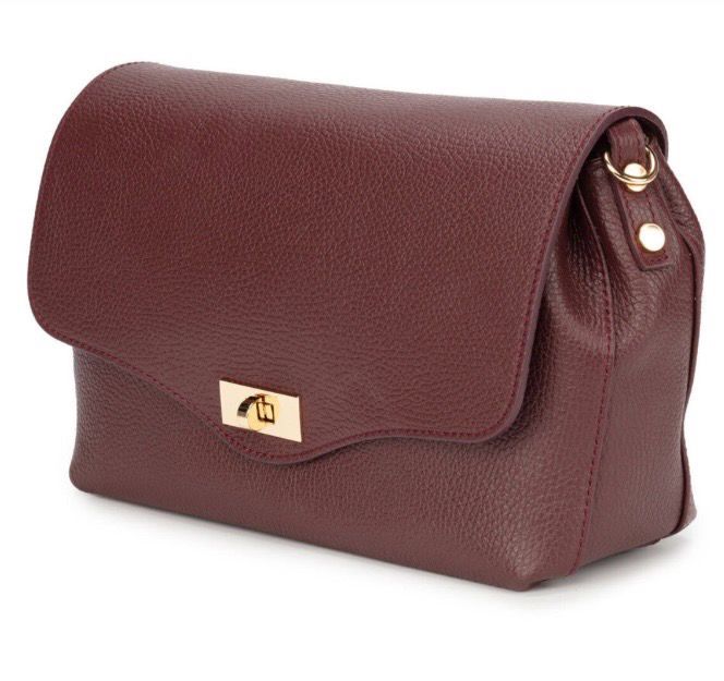 Elie Beaumont Twist Leather- Large - Wine