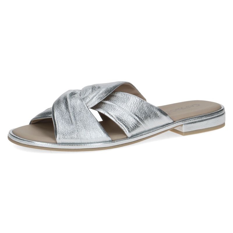 Caprice Silver metal slip-on sandal Caprice Silver metal slip-on sandal
