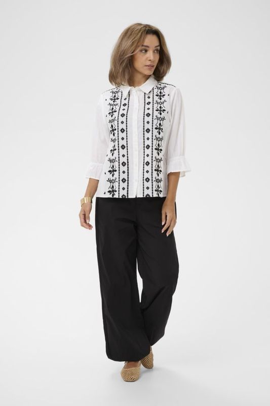 Cream Brianna Shirt - Snow White Cream Brianna Shirt - Snow White