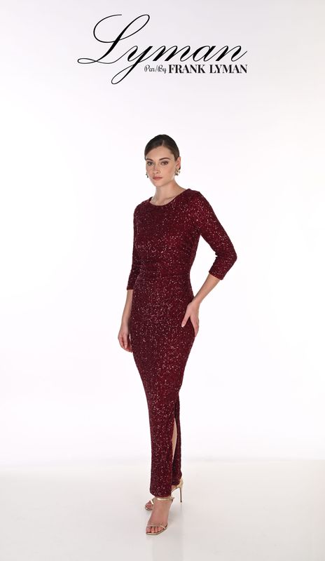 Frank Lyman deep red evening dress Frank Lyman deep red evening dress