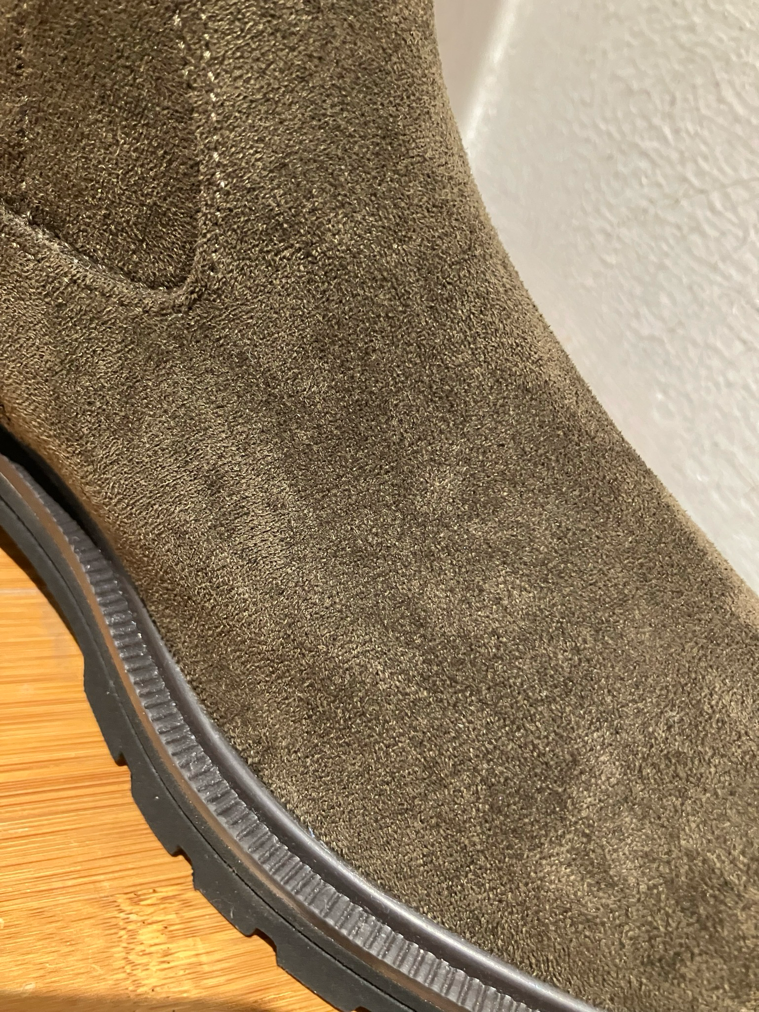 Caprice Certified Vegan Stretch Knee High Boots- Khaki