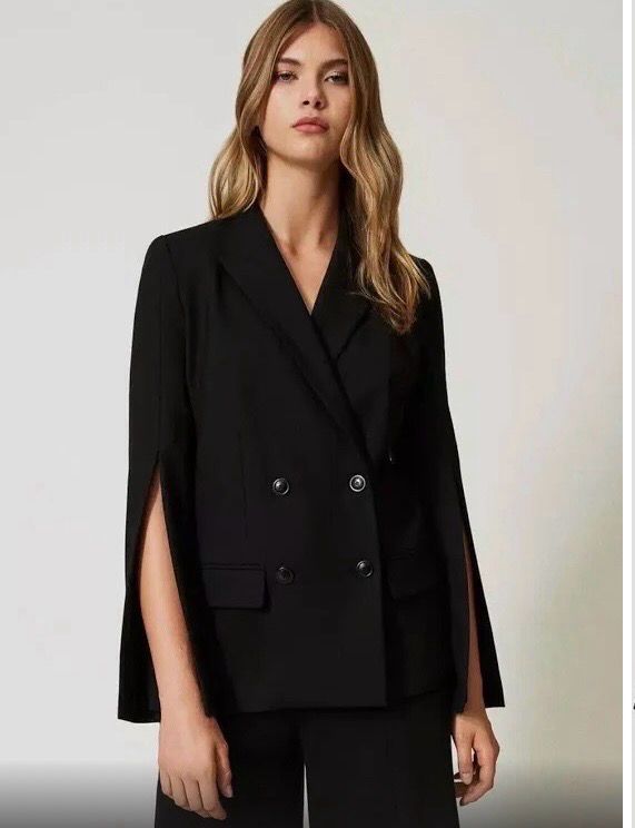 Twinset Milano black split sleeve blazer