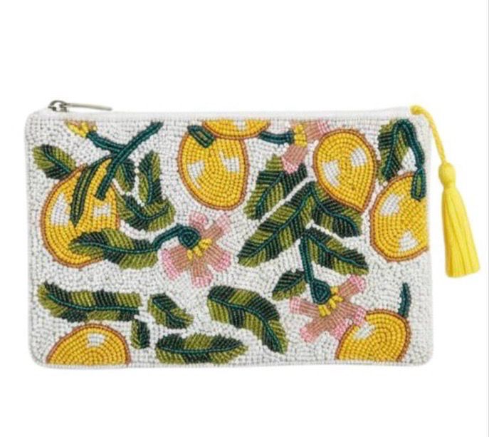 Elie Beaumont SERENDIPITY BEADED POUCH - PROVENCE (large)