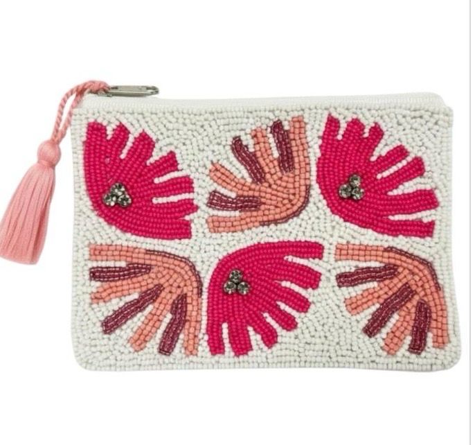 Elie Beaumont SERENDIPITY BEADED POUCH - SEA SHELL (regular)