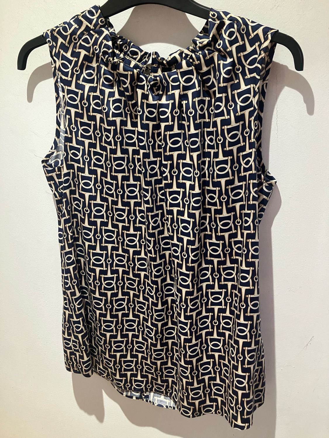 Robell Alice Blouse ~Navy Blue & Cream Pattern (69)- 54405 Robell Alice Blouse ~Navy Blue & Cream Pattern (69)- 54405