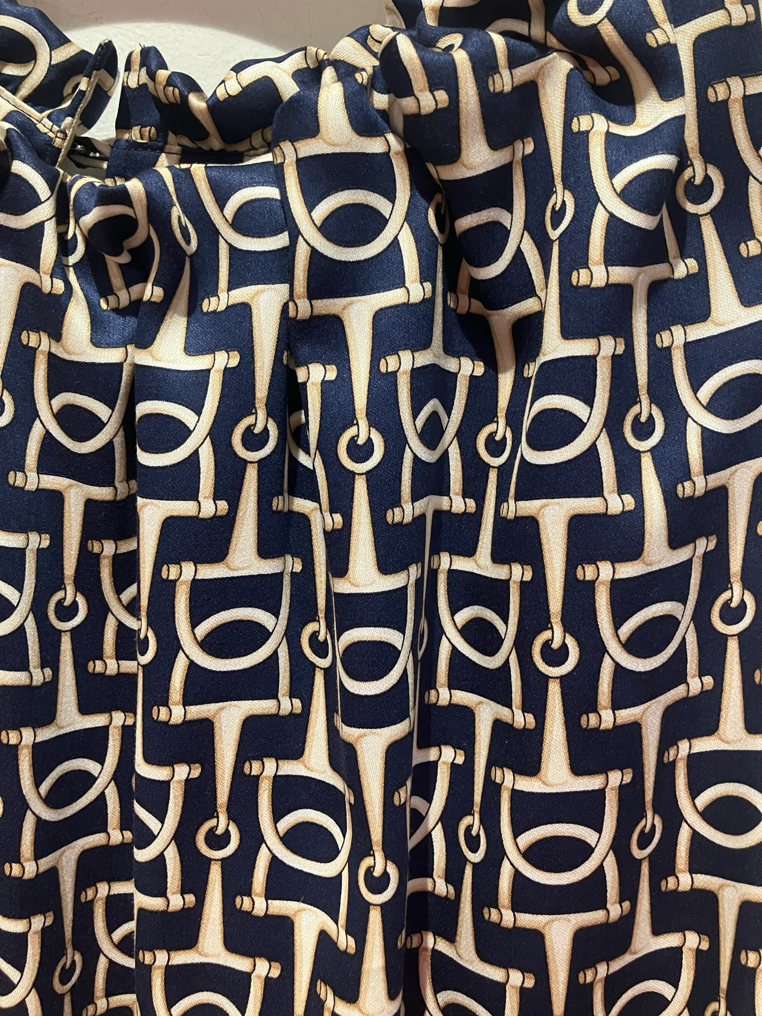 Robell Alice Blouse ~Navy Blue & Cream Pattern (69)- 54405