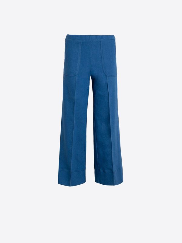Vilagallo Wide Leg Denim Blue Trousers 33639 Vilagallo Wide Leg Denim Blue Trousers 33639