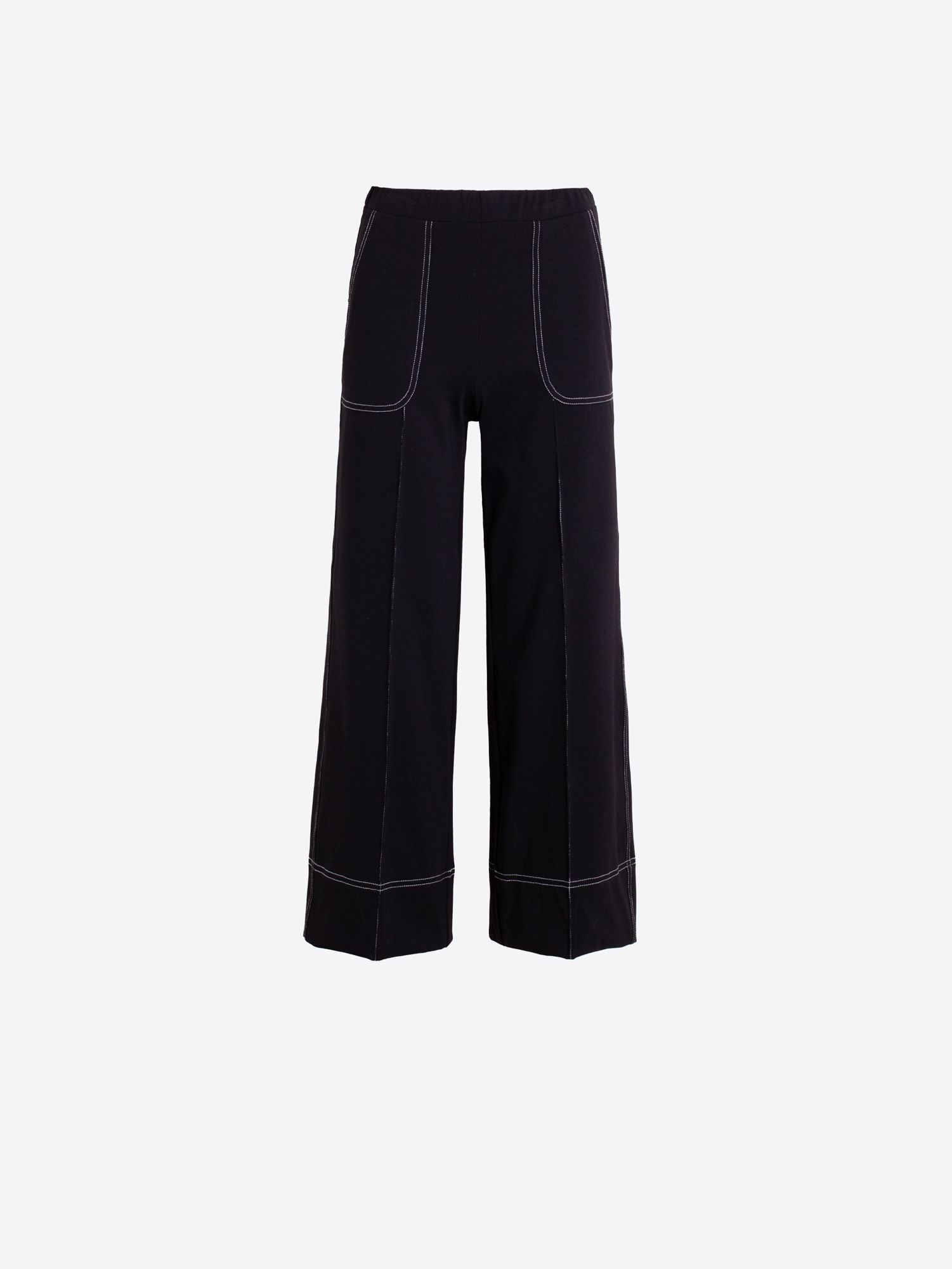 Vilagallo WIDE-LEG BLACK TROUSERS 33273