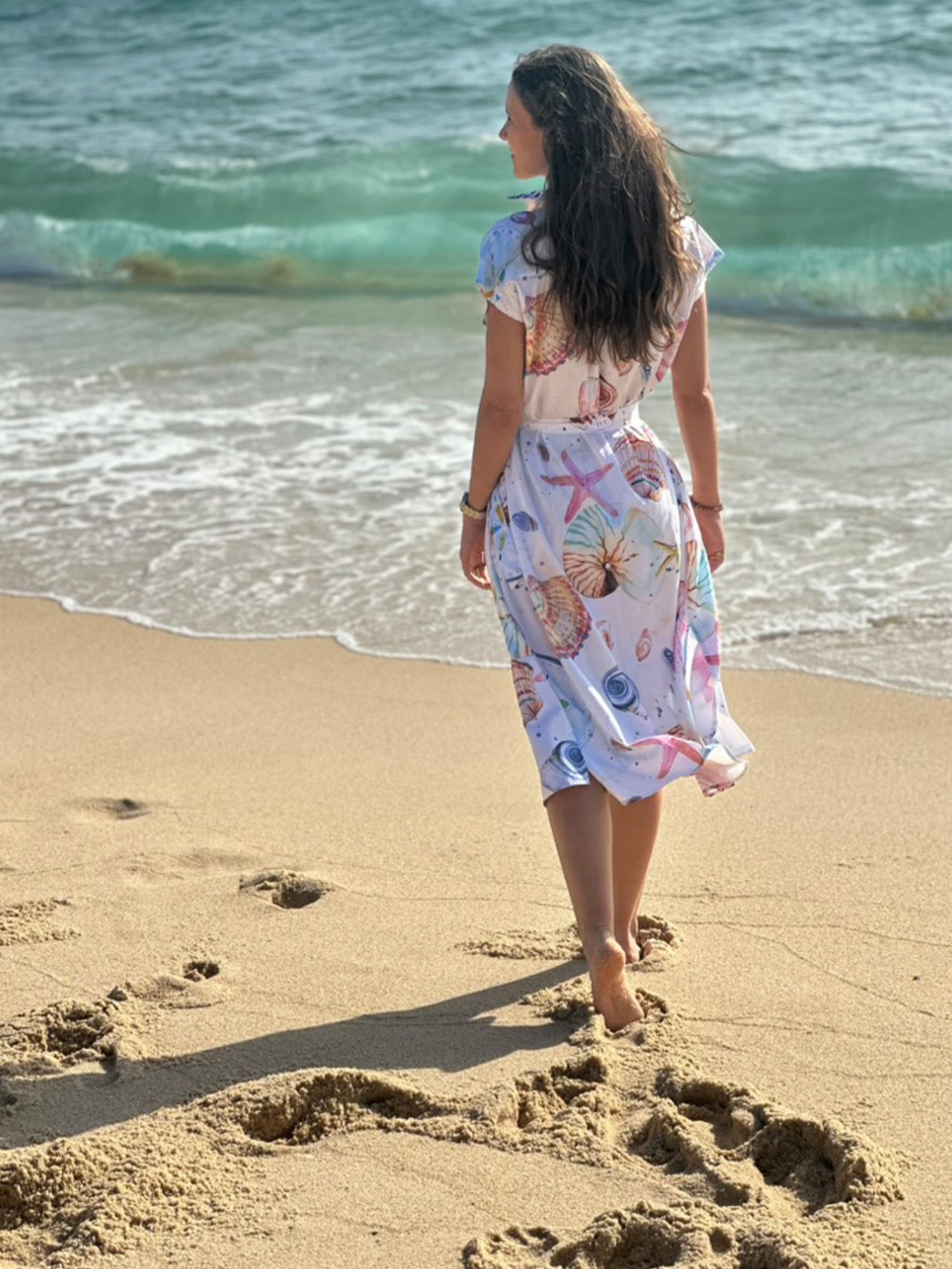 Vilagallo Dress With Pastel Nautical Print 33337