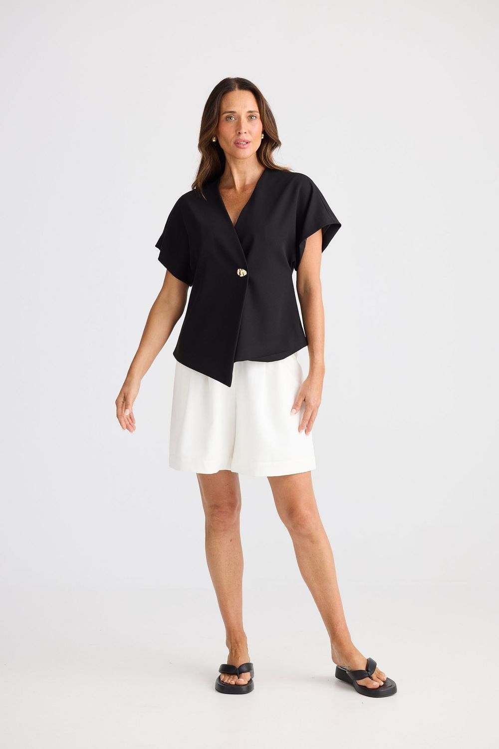 Brave & True - Origami Top Black