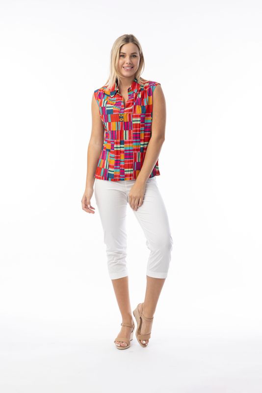 Orientique Peru Cami Collar Print 72563 Orientique Peru Cami Collar Print 72563