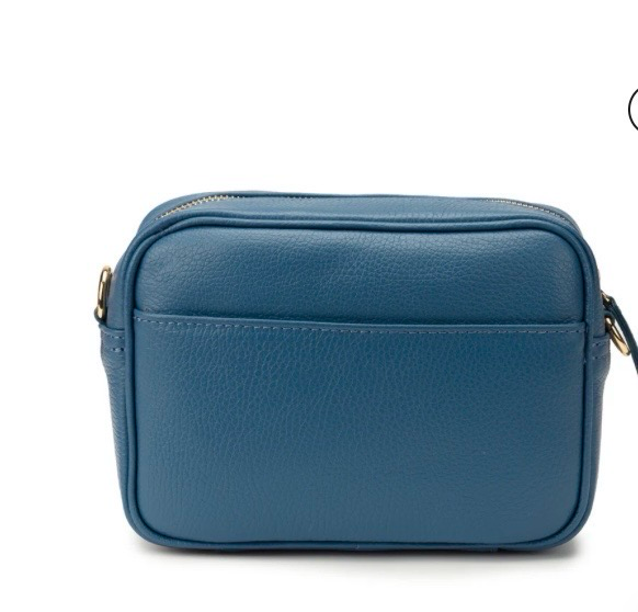 Elie Beaumont Leather Cross Body Town Bag - Denim Blue