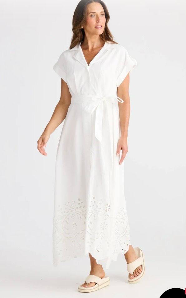 Brave & True Versailles Dress In White